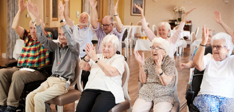 Feest in het zorgcentrum